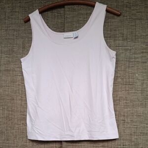 Chico's Size 1 Fitted Tank Top Pastel Pink
